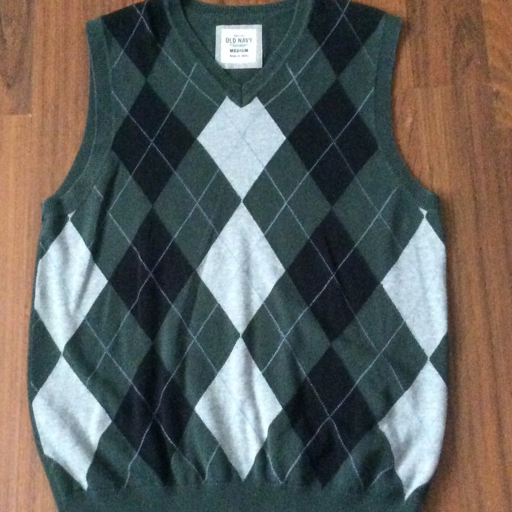 Old Navy Argyle Sweater Vest